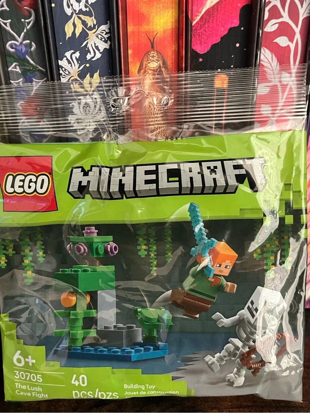 LEGO Minecraft The Lush Cave Fight - Green, Blue, Orange